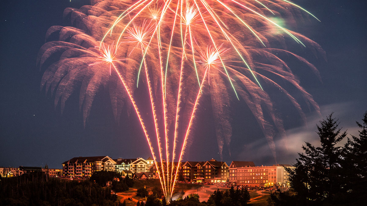 July 4th Fireworks at Snowshoe Mountain